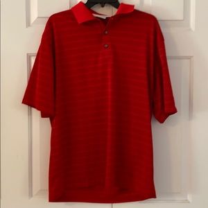 Men’s Nike golf shirt size large. Red